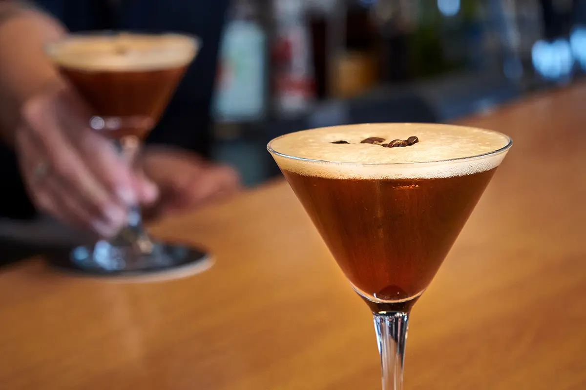 Martini café servi au restaurant Pacini